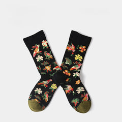 Colorful Divine Bird Cotton Socks