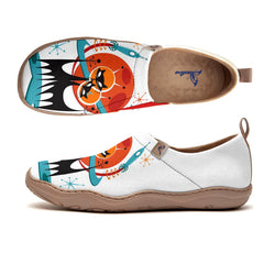 Alien Black Cat Slip-On