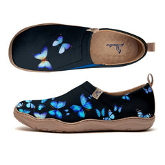 Azure Flutter Steps Slip-On