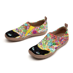 Black Cat Dots Slip-On