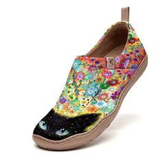 Black Cat Dots Slip-On