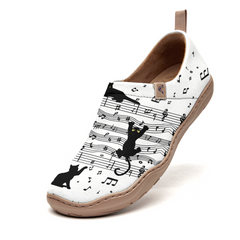 Black Cat Playing Violin Slip-On