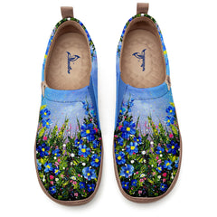 Blue Bloom Slip-On