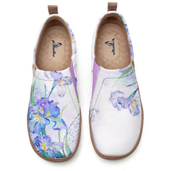 Blue Violet Iris Slip-On