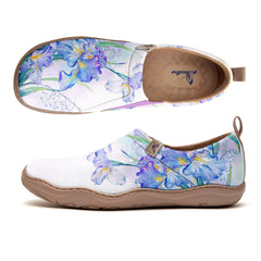 Blue Violet Iris Slip-On