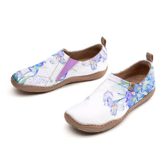 Blue Violet Iris Slip-On