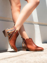 Brown Leather Bootie