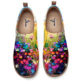 Colorful Oil-Paint Flowers Slip-On