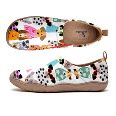 Cute Dog Line Art Slip-On