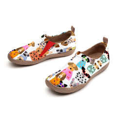 Cute Dog Line Art Slip-On