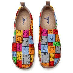Face Grid Slip-On