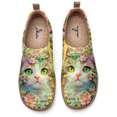 Floral Cat Slip-On