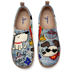 Graffiti Dog Slip-On