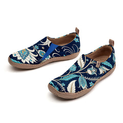 Indigo Bloom Slip-On