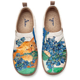 Irises and Orange Cats Slip-On