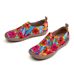 Large Red Wildflower Slip-On