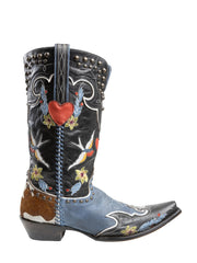 Midnight Cowboy Blue Boot