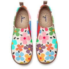 Minimalist Colorful Flowers Slip-On