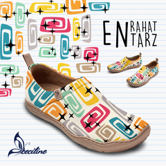 Modern Atomic Galaxy Slip-On