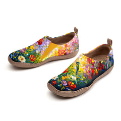 Oil Painting Birds And Flowers Slip-On