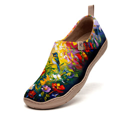 Oil Painting Birds And Flowers Slip-On