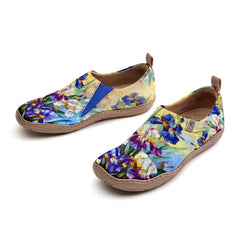 Oil Painting Iris Slip-On