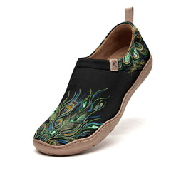 Peacock Feather Slip-On