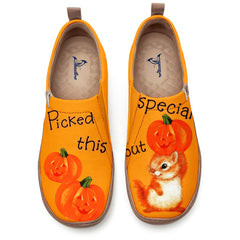 Pumpkin Squirrel Slip-On