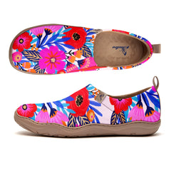 Red-Purple Garden Slip-On