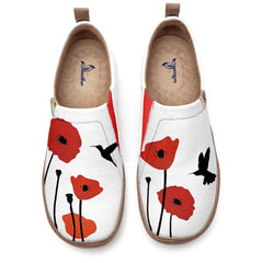 Simple Flowers And Birds Slip-On