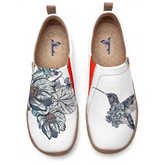 Sketch Flowers And Birds Slip-On