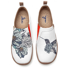 Sketch Flowers And Birds Slip-On