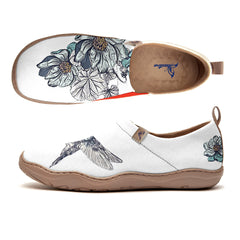 Sketch Flowers And Birds Slip-On