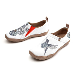 Sketch Flowers And Birds Slip-On