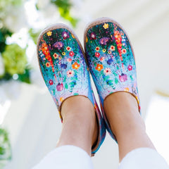 Starry Sky Flower Slip-On