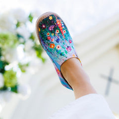 Starry Sky Flower Slip-On