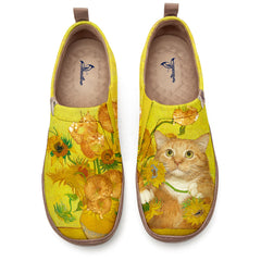 Sunflowers and Cats Slip-On