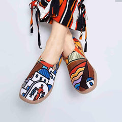 Sunset in Santorini Slip-On