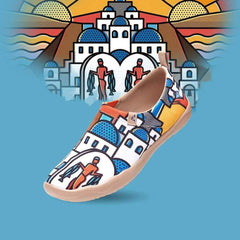 Sunset in Santorini Slip-On