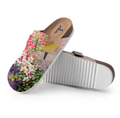 Watercolor Flowers And Birds