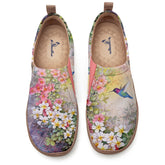 Watercolor Flowers And Birds Slip-On
