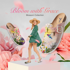 Watercolor Flowers And Birds