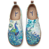 Watercolor Peacock Slip-On