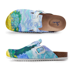 Wheat Field with Cypresses