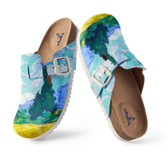 Wheat Field with Cypresses