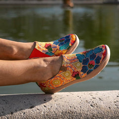 Batik Flower Slip-On