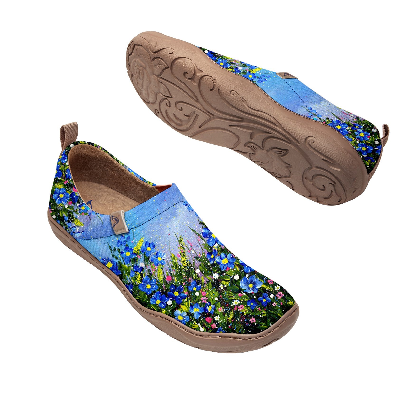 Blue Bloom Slip-On