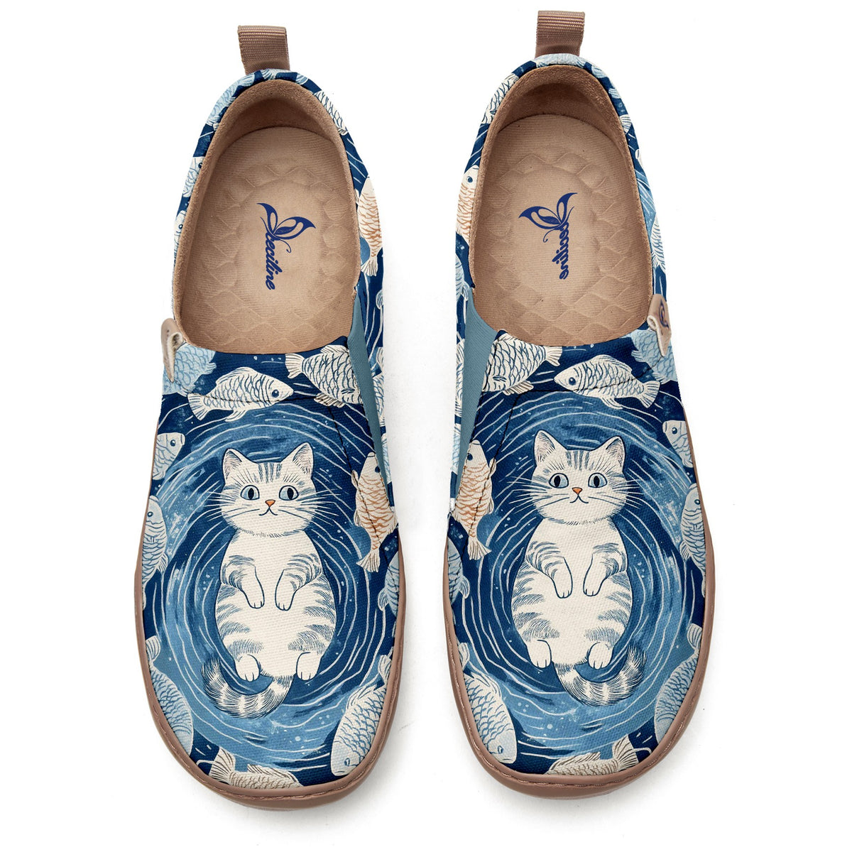 Blue KittyFish Slip-On