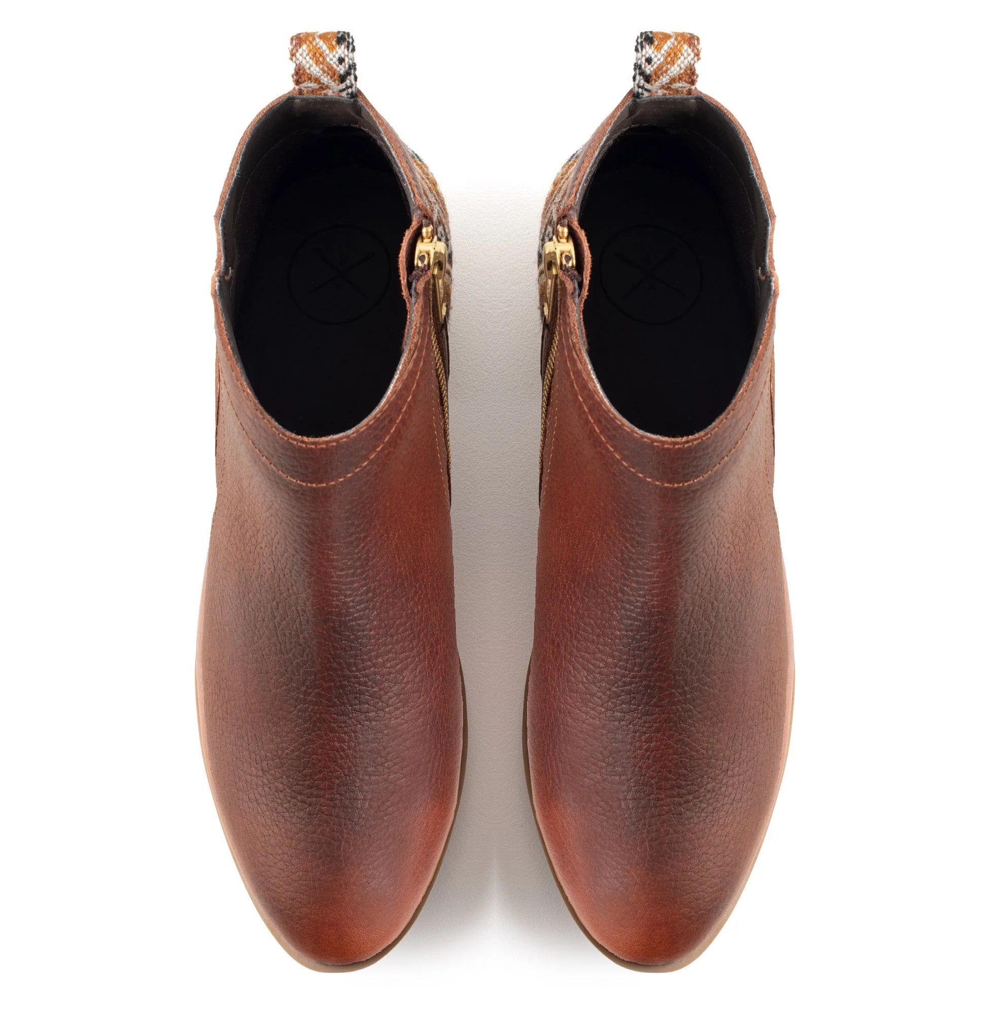Brown Leather Bootie