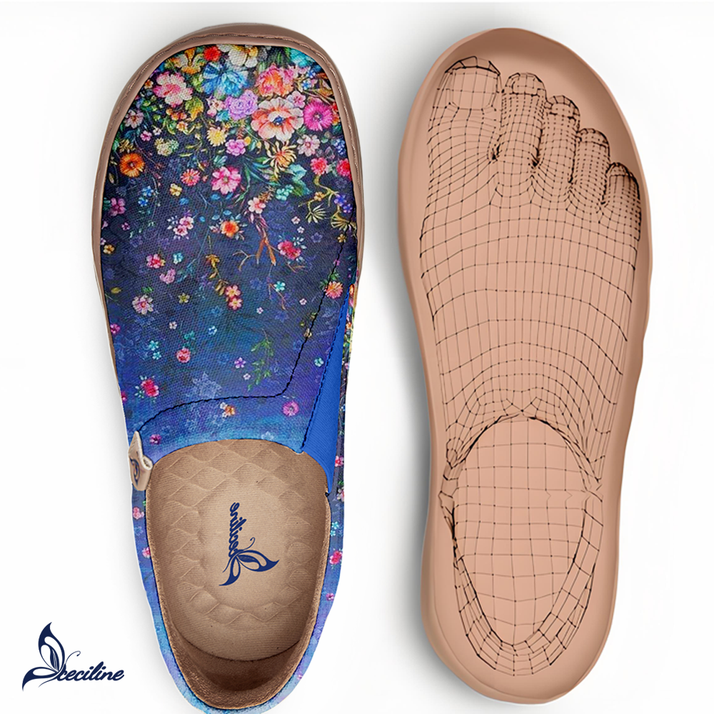 Galaxy Flower Sea Slip-On